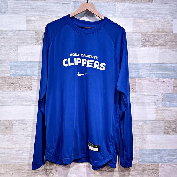 Aqua Caliente San Diego Clippers NBA G League Nike Raglan Jersey Blue Mens LT